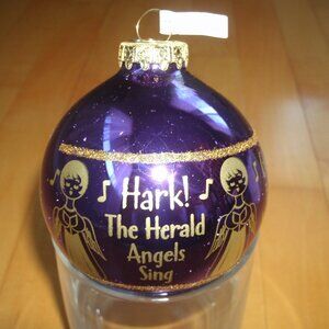 Bronner’s Christmas Ornament Purple Hark the Herald Angels - Hungary